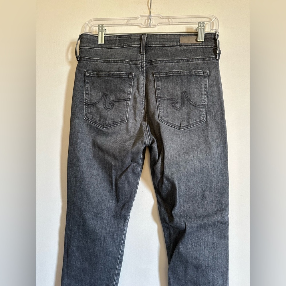 AG Adriano Goldschmied Light Gray Farrah High Rise Skinny Ankle Jeans size 28R - Picture 5 of 11